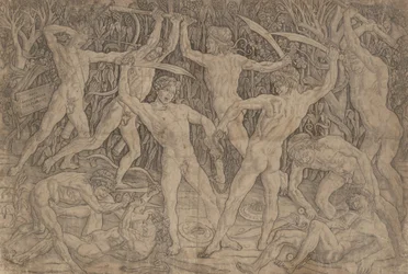 Kampf der zehn nackten Männer, 1465